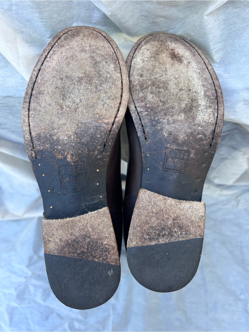 Frye Melissa Button Back Zip Dark Brown Leather Riding Boots Size 7.5B - Picture 9 of 15